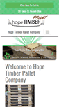 Mobile Screenshot of hopetimberpallet.com