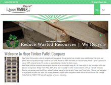 Tablet Screenshot of hopetimberpallet.com